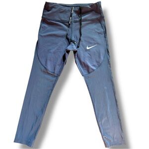 Nike Dri-Fit Power Epic Lux Cropped Mesh Bottom Running Tights size XS Leggings